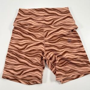 Ryderwear NKD high-waisted shorts- Mocha Zebra